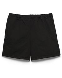 Prada - Twill Swim Trunks, Asphalt - Lyst