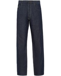Prada - Pantalones Vaqueros De Cambray Con Cinco Bolsillos, Hombre, Talla - Lyst