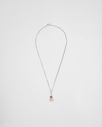 Prada - Robot Jewels Pendant Necklace - Lyst