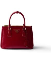 Prada - Galleria Small Patent Saffiano Leather Bag - Lyst