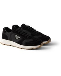 Prada - Re-Nylon And Suede Prax 2.0 Sneakers - Lyst