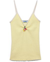 Prada - Cotton Bouclé Top - Lyst