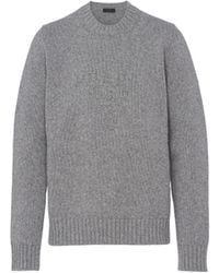 Prada - Jersey De Lana Y Cachemir Con Cuello Redondo, Hombre, Talla - Lyst