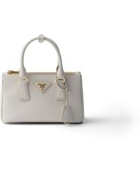 Prada - Galleria Mini Saffiano Leather Bag - Lyst