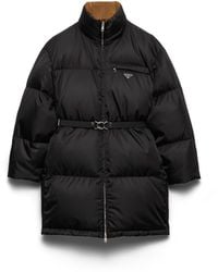 Prada - Chaqueta De Plumón En Re-Nylon, Mujer, Talla - Lyst