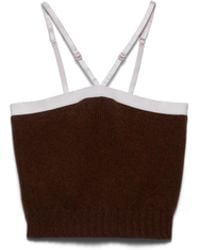 Prada - Cashmere And Wool Top - Lyst