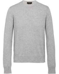 Prada - Pullover Mit Rundhalsausschnitt - Lyst