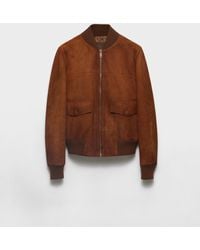 Prada - Blousonjacke Aus Wildleder - Lyst