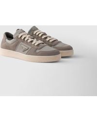 Prada - Downtown Re-Nylon And Suede Sneakers - Lyst