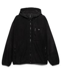Prada - Fleece Blouson Jacket - Lyst