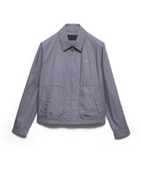 Prada - Technical Cotton Zipper Blouson Jacket - Lyst
