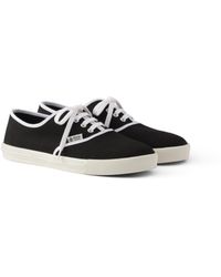 Prada - Drill Fabric Laced Sneakers - Lyst