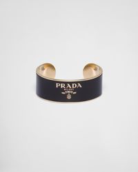 Prada - Manschettenarmband Aus Emailliertem Metall - Lyst