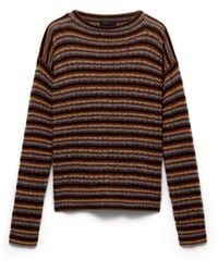 Prada - Shetland Wool Boat Neck Sweater - Lyst