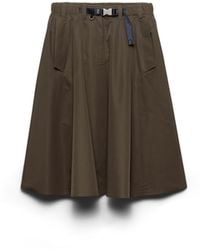 Prada - Technical Fabric Circle Skirt - Lyst