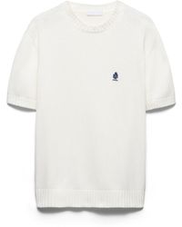 Prada - Pull À Col Rond En Coton, Homme, Taille - Lyst