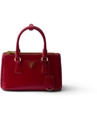 Prada - Galleria Patent Saffiano Leather Mini-Bag - Lyst