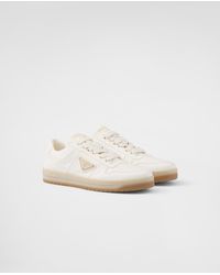 Prada - Downtown Nappa Leather Sneakers - Lyst