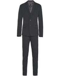 Prada - Single-breasted Techno Stretch Suit - Lyst
