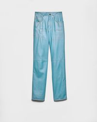 Prada - Five-Pocket-Hose Aus Nappa-Leder - Lyst