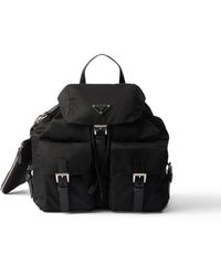 Prada - Medium Re-Nylon Backpack With Pouch - Lyst