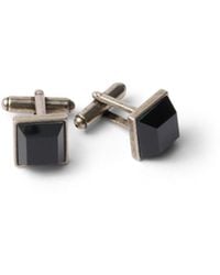 Prada - Metal And Semi-Precious Stone Cufflinks - Lyst