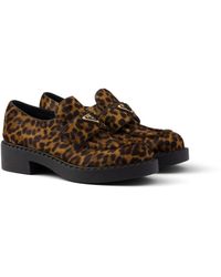 Prada - 50Mm Chocolate Loafers - Lyst