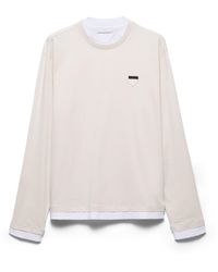 Prada - Long-Sleeved Cotton T-Shirt - Lyst