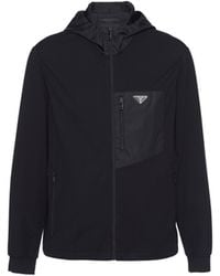 Prada - Technical Cotton And Re-nylon Cardigan - Lyst