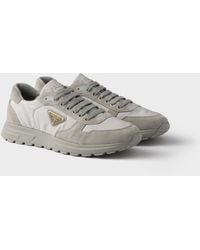 Prada - Prax 2.0 Re-Nylon And Suede Sneakers - Lyst