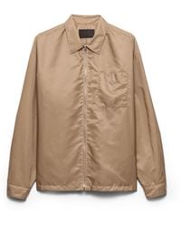 Prada - Re-Nylon Zipper Shirt - Lyst