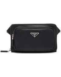 Prada - Saffiano Leather Belt Bag - Lyst