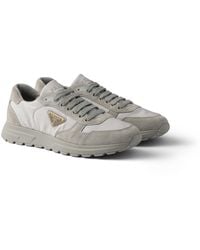 Prada - Prax 2.0 Re-Nylon And Suede Sneakers - Lyst