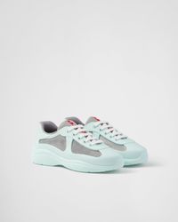 Prada - America'S Cup Panelled Sneakers - Lyst