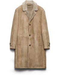 Prada - Manteau En Peau De Mouton, Homme, Taille - Lyst