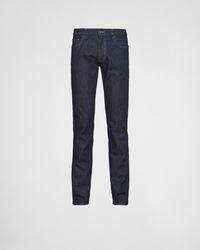 Prada - Five-pocket-jeans Aus Comfort Denim - Lyst
