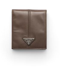 Prada - Lederbrieftasche Mit Münzfach, Herren - Lyst
