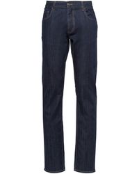 Prada - Five-pocket-hose Aus Stretch Denim - Lyst