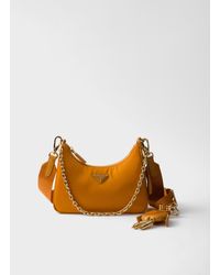 Prada - Re-Edition 2005 Re-Nylon And Saffiano Leather Bag With Charm - Lyst