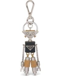 Prada - Saffiano Leather Robot Keychain Trick - Lyst