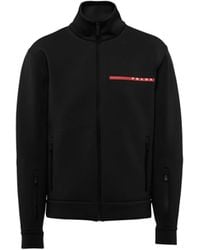 Prada - Chaqueta Con Capucha De Tejido Técnico, Hombre, Talla - Lyst