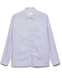 Prada - Cotton Zipper Shirt - Lyst