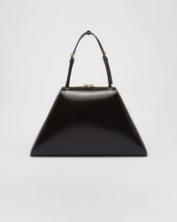 Prada - Medium Brushed Leather Handbag - Lyst