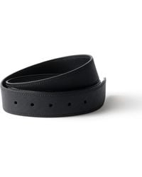 Prada - Saffiano Leather Belt Strap - Lyst