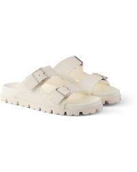 Prada - Rubber Slides, Ivory, Size 35 - Lyst