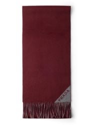 Prada - Bufanda De Tejido Doble De Cachemir, Hombre - Lyst