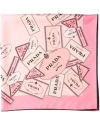 Prada - Sciarpa Con Stampa - Lyst