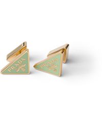 Prada - Enameled Metal Earrings - Lyst