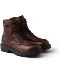 Prada - Stivaletti Stringati - Lyst