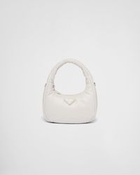 Prada - Soft Mini Bag Aus Gepolstertem Nappa-leder - Lyst